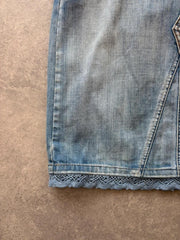 Esprit Denim Midi Skirt Women’s Medium W32 Blue Festival Country Y2K Summer