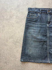 Montego Denim Skirt Women’s Medium Blue Midi Festival Y2K Casual