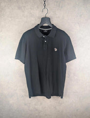 Paul Smith Polo Shirt Mens M Medium Black Zebra