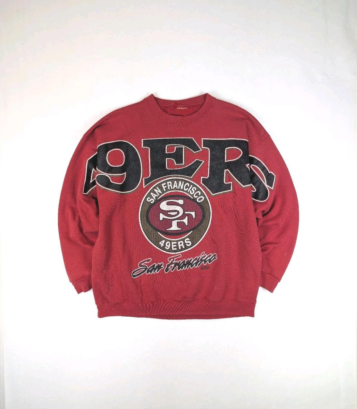 San Francisco 49ers Jumper Mens Large Vintage 1995 NFL Sweatshirt Red Graphic