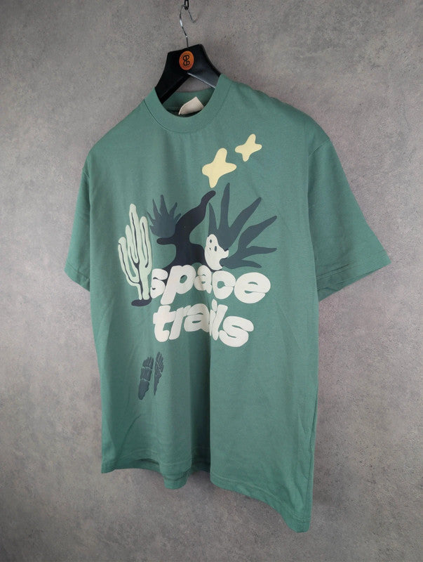 Broken Planet T-Shirt Mens Large L Green Short Sleeve