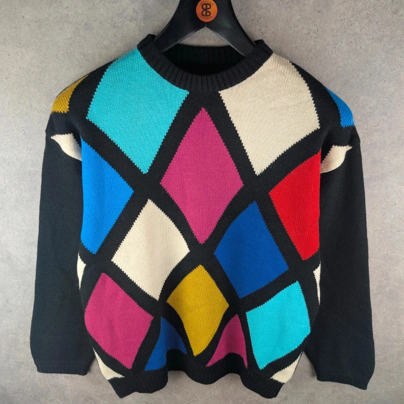 Vintage Jumper Mens XL Extra Large 80s Hand Knitted