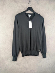 Baldessarini Jumper Mens M Medium Black Made In Italy New