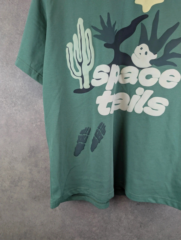 Broken Planet T-Shirt Mens Large L Green Short Sleeve