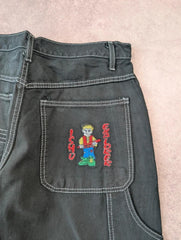 ISHU Carpenter Jeans Men’s W30 L32 Black Vintage 1990s Skater Deadstock