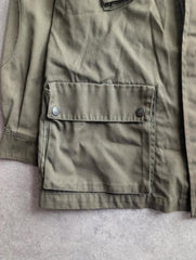 Vintage Italian Field Jacket Men's Medium Green Military Utility Workwear