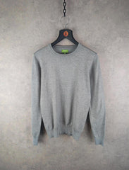 Feraud Jumper Mens M Medium Grey Knitted Pullover