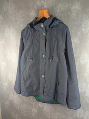 Saint James Coat Womens Large L Navy Hood