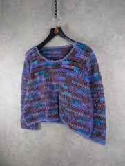 Hand Knitted Jumper Womens Large L Pullover