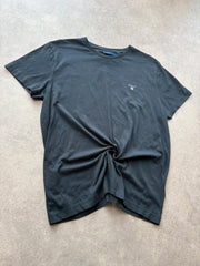 Gant T-Shirt Men’s Large Navy Short Sleeve Cotton Casual Classic Logo