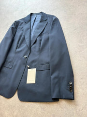 SuitSupply Blazer Jacket Women’s 16 Navy Wool Blend Smart Office Corporate