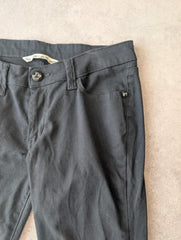 Teddy Smith Y2K Slim Fit Jeans Women’s W27 L31 Black Pinstripe Grunge