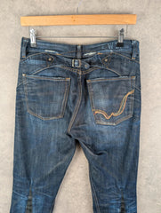 Replay Jeans Womens W30 L29 Blue Denim Italy Lace Slim