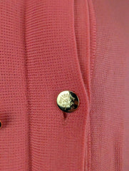 Straven Jumper Womens M Medium Coral Cardigan Merino Wool