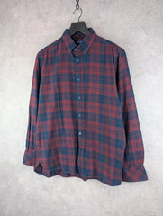 Charles Vögele Flannel Shirt Mens Extra XL Large Navy