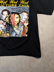 Wet Wet Wet Band T Shirt Men’s Large Vintage 1995 Tour Graphic Music Band Tee