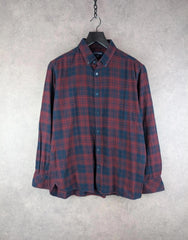 Charles Vögele Flannel Shirt Mens Extra XL Large Navy