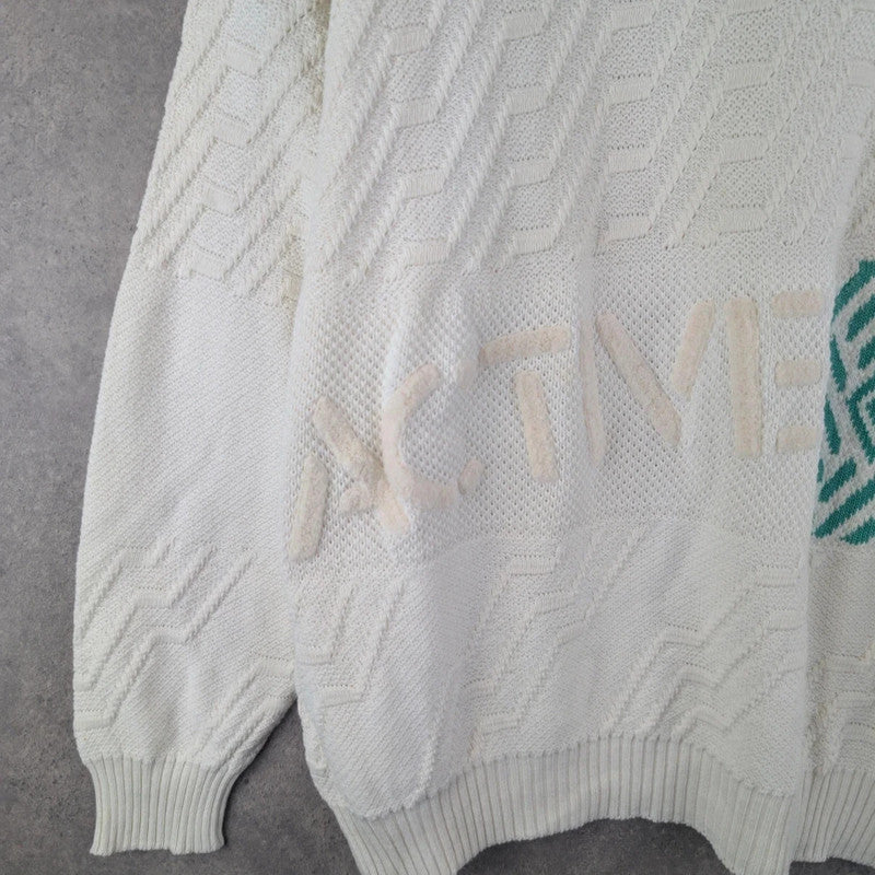 Jacques Jumper Mens Medium M Knitted Vintage 80s Pullover