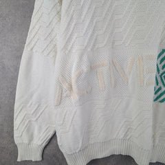 Jacques Jumper Mens Medium M Knitted Vintage 80s Pullover