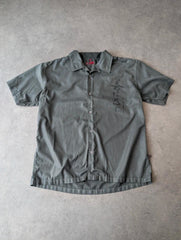 Whispering Smith Shirt Men’s Large Grey Y2K Short Sleeve Button Up Skate