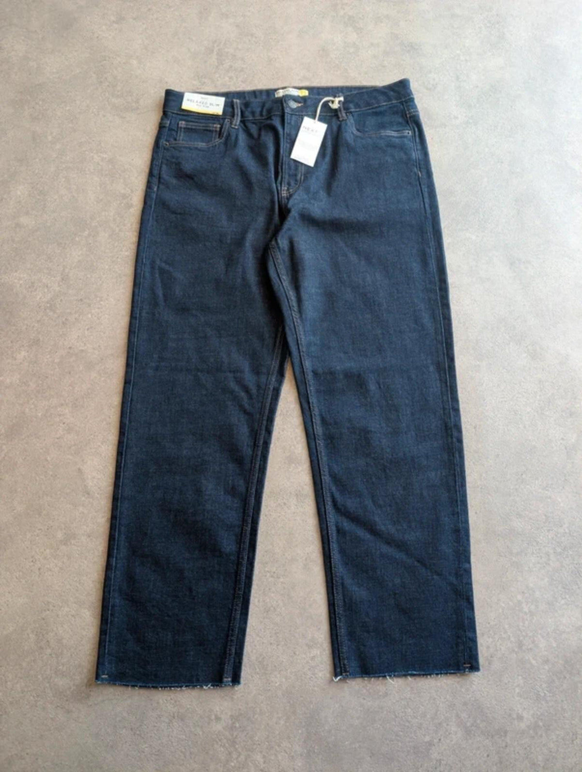 Next Trousers Women’s UK 18 Long Blue Stretch Jeans New With Tags