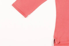 Tommy Hilfiger Polo Shirt 3/4 Sleeve Womens Medium M Pink Vintage