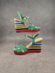 LK Bennet Shoes Espadrilles Womens UK Size 6 Multicoloured