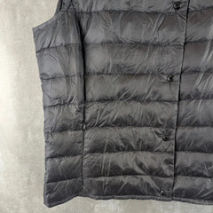 Moncler Jacket Womens XL Extra Large 5 Black Gilet Down Body Warmer