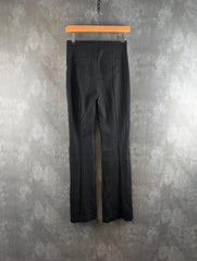 & Other Stories Trousers Womens XS Extra Small Black Straight Wide-Leg