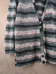 Hand Knitted Cardigan Womens 12 Large