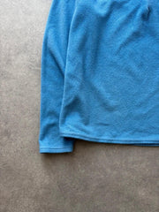 Patagonia Capilene Fleece Pullover Women’s Large Blue Quarter Zip Outdoor Hiking