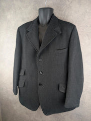 Pytchley Jacket Womens L Large Grey Wool Equestrian Hunting Vintage