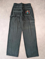ISHU Carpenter Jeans Men’s W30 L32 Black Vintage 1990s Skater Deadstock