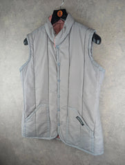 Lavenham Jacket Womens M Medium Grey Padded Gilet Vintage