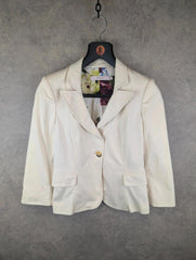 Red Valentino Jacket Womens L Large Cream Blazer