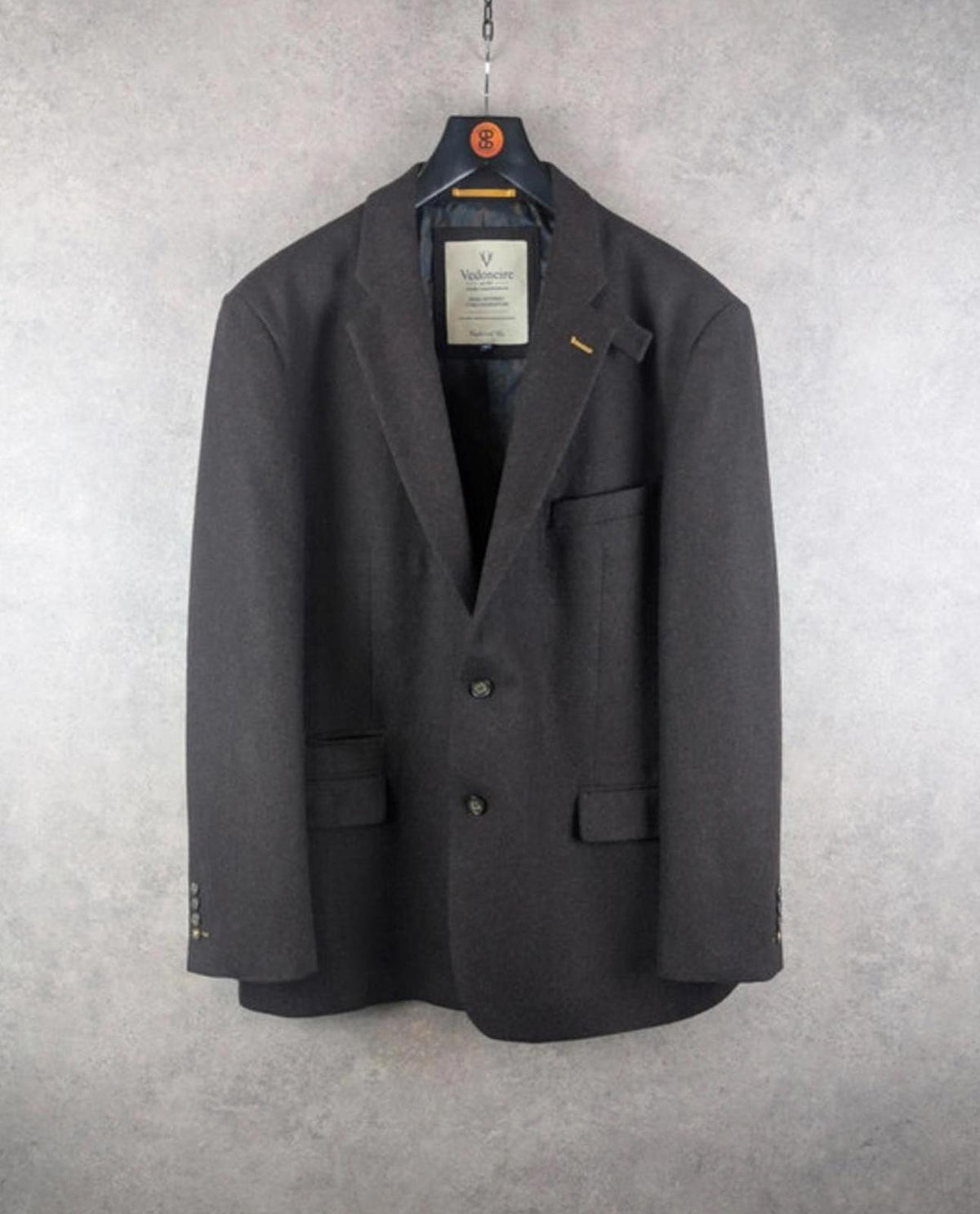 Vedonaire Blazer Mens 2XL Brown Wool Jacket
