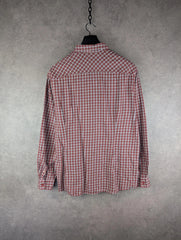 Esprit Shirt Mens XXL 2XL Flannel Checked Slim Cotton