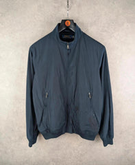 Ralph Lauren Polo Jacket Mens Medium M Navy Bomber Shimmer