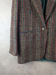 Irish Tweed Jacket Womens L Large Multicoloured Vintage Country