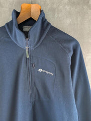 Sprayway Jumper Mens Medium M Blue Quarter Zip Fleece