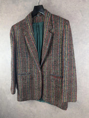 Irish Tweed Jacket Womens L Large Multicoloured Vintage Country