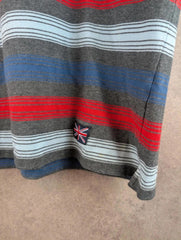 Help For Heroes Polo Shirt Mens Medium M Stripped