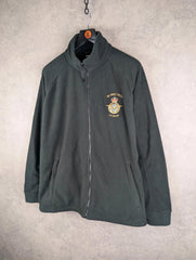 Regatta Fleece Mens XXL 2XL Black Military Veteran Full Zip