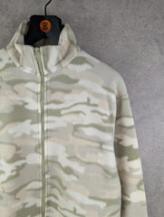 Authentic Clothing Company Fleece Womens Large L Camouflage Full Zip