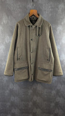 Beaver of Bolton Hunting Coat Mens Large L Tweed Khaki Field Shooting Vintage