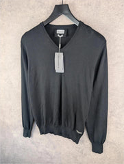 Baldessarini Jumper Mens M Medium Black Made In Italy New