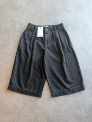 Hush Lyla Cropped Denim Bermuda Shorts Women’s Size 8 Black High Waisted