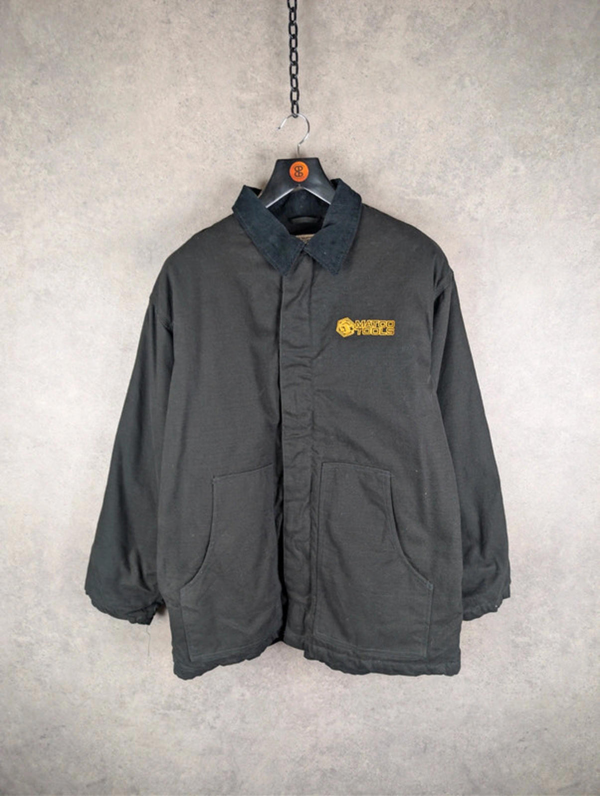 Matco Tools Jacket Mens Large L Black Vintage Canvas Workwear