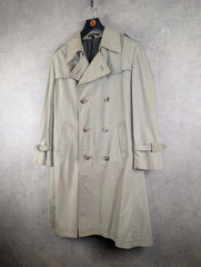 Dun & Co Trench Coat Mens Medium M Beige Vintage 90£