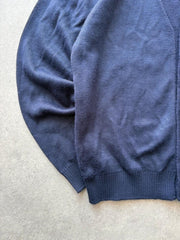 Fred Perry Cardigan Men’s XL Navy Button Up Made In England Knitted Casual Mod